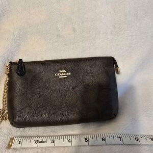 Coach Signature Zip Wristlet